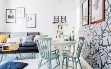 46㎡清新简约北欧风单身公寓，