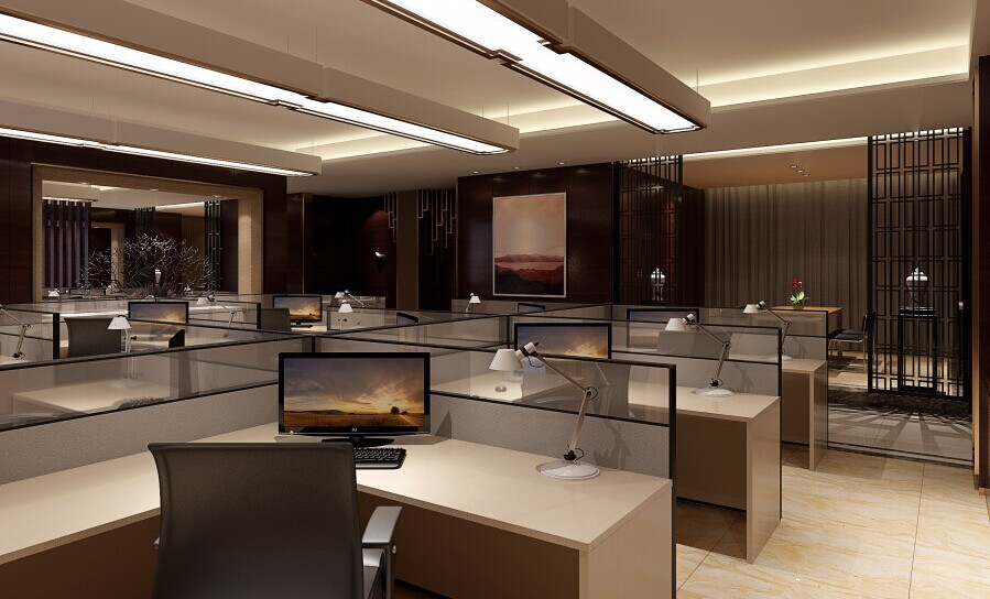 文化气息浓厚雅致中式办公设计