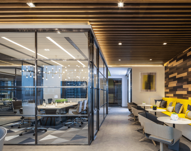 集团科技公司AI元素办公室设计