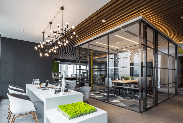 集团科技公司AI元素办公室设计