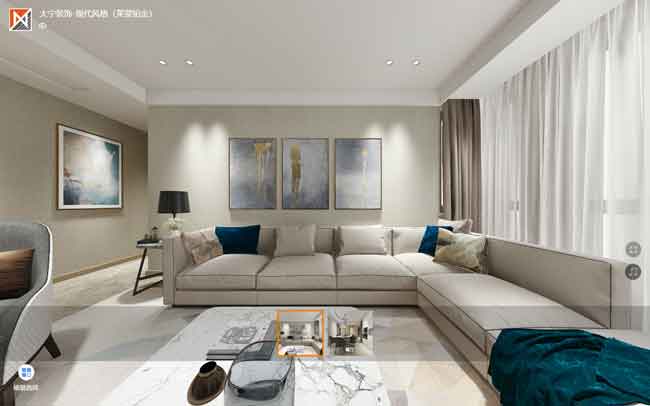 大宁装饰-现代风格(莱蒙铂金